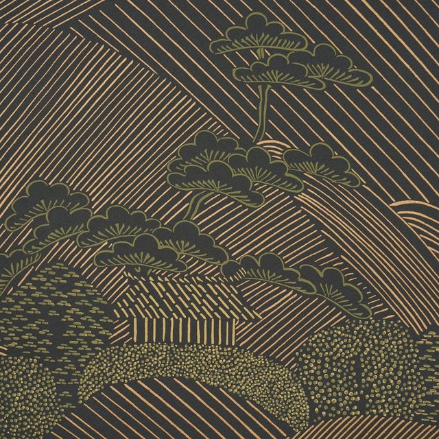 Schumacher Sample - Schumacher Nikko Wallcovering In Glimmer For Sale - Image 4 of 5