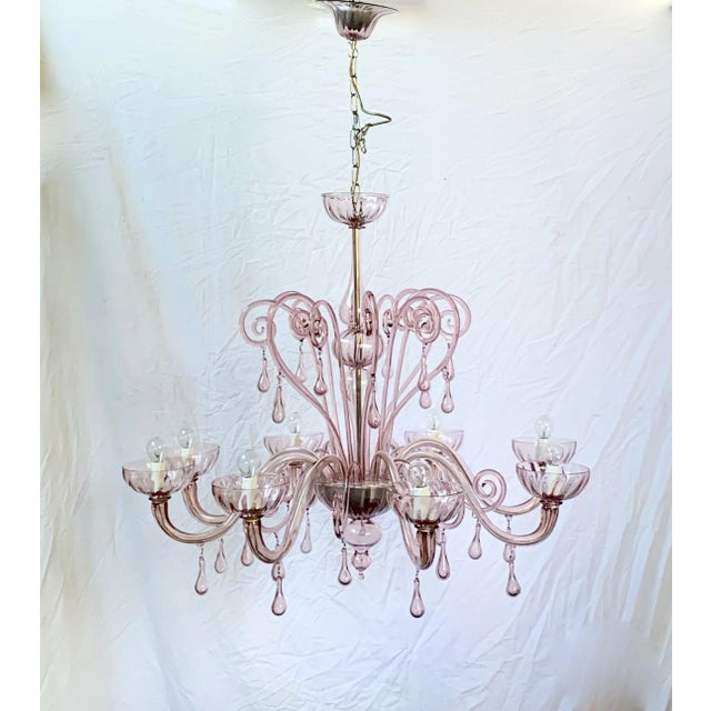 Mid-Century 8-Arm Chandelier from Cesare Toso, 1960s For Sale - Image 10 of 13