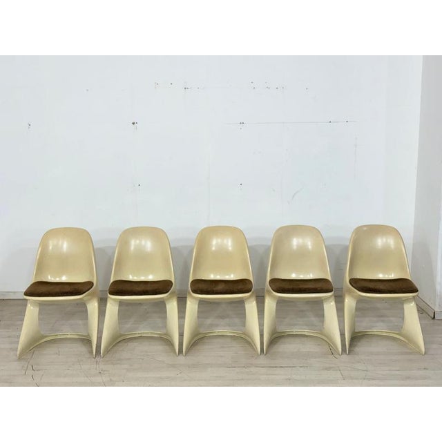 Vintage Space Age Casalino Chairs from Casala, Set of 5 For Sale - Image 11 of 11