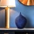 Blue Cobalt Blue Wood Vase - small For Sale - Image 8 of 8