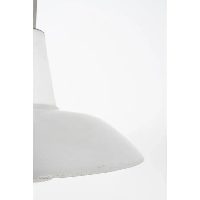 Pendant Lamp in Light Grey, 1950s For Sale - Image 3 of 6