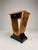 Elevate your bedroom decor with this striking pair of Art Deco style bedside lockers, beautifully crafted from rich walnut...