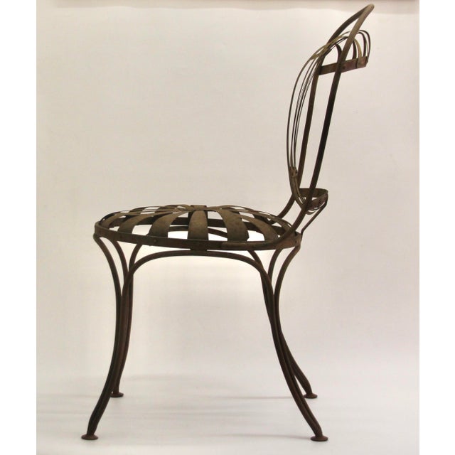 Cast Steel Chairs by Francois Carre, Paris, France, 19th Century, Set of 2 For Sale - Image 14 of 18