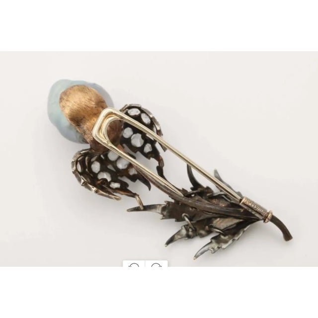 Buccellati 18kt Yellow Gold and Silver M Buccellati Flower Brooch For Sale - Image 4 of 8