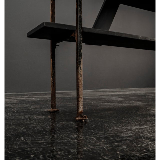 Architects Metal and Wood Shelf, 1920s For Sale - Image 15 of 18
