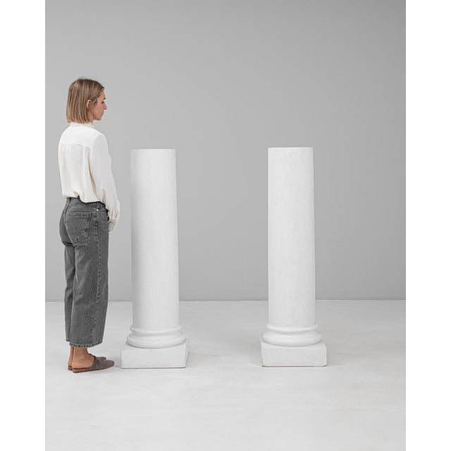 20th Century French Plaster Columns - A Pair For Sale - Image 17 of 18