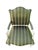 Quick Hits: Late 20th-century Louis XVI–style bergère chair Intricately carved wood frame in a painted ivory finish Green...