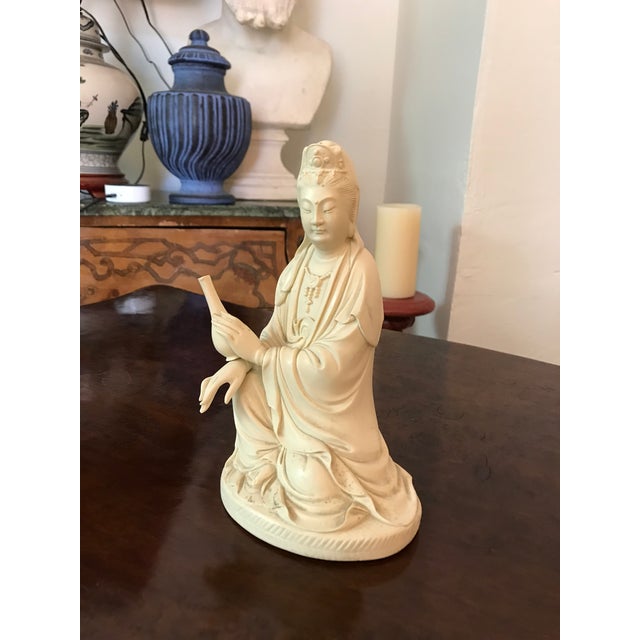 Vintage Chinese Resin Kwan Yin Buddha Figurine Chairish
