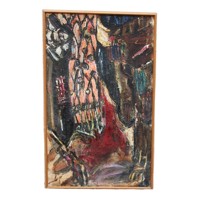 Abstract Painting, 1950s, Oil on Canvas For Sale