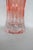 Pink Peach Pink Pressed Glass Vase Wide Opening 10 Panel Ribbed Design Vintage 4756b For Sale - Image 8 of 12