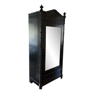 1990s Asian Black Wardrobe For Sale