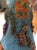 Yoruba Beaded Headdress Crown, Antique Art on Lucite Stand For Sale - Image 4 of 12