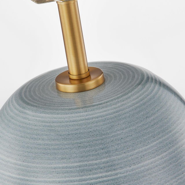 2020s Hable by Visual Comfort Studio Fanny Slim Table Lamp in Frosted Anglia Blue For Sale - Image 5 of 6