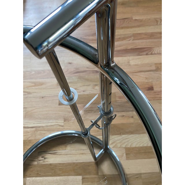 A beautifully made vintage side table in the style of Eileen Gray's iconic E1027, originally designed in 1927. Features...