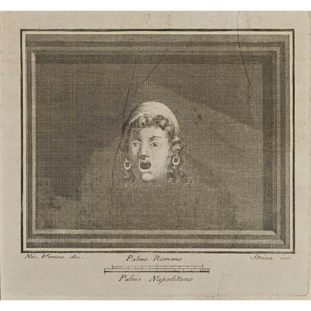 Nicola Vanni, Ancient Roman Fresco, Etching, 18th Century For Sale