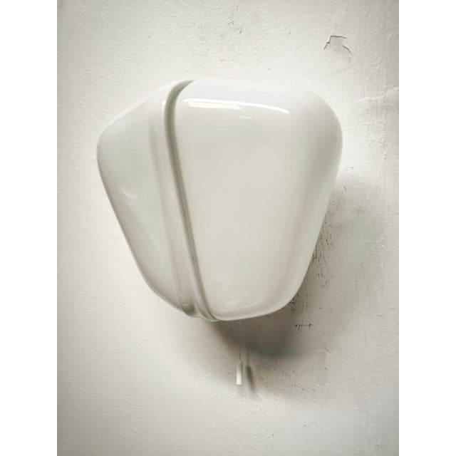 Ceramic and Glass Wall Lamp with Double Light and Pull Cord Ignition, 1950s For Sale - Image 13 of 13