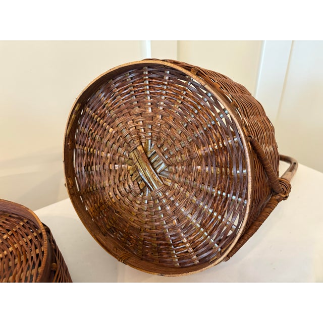 1950 Chinese 3 Tier Large Wedding Basket For Sale - Image 12 of 12
