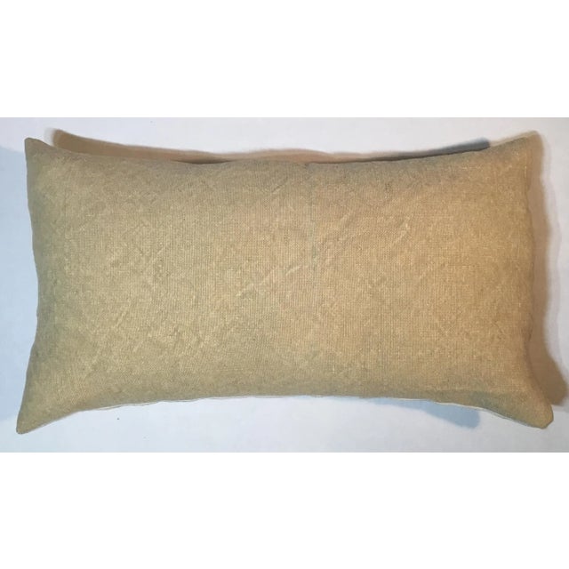 1910s Antique Hand-Embroidered Suzani Pillow For Sale - Image 5 of 13