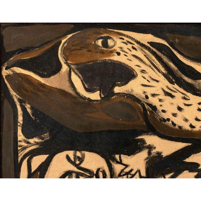 Walter Gaudnek (Czech, 1931-2022), "The Creation of Eve", Oil on Canvas, 1963, signed and dated lower right, titled and...