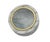 Crafted from solid white marble with elegant gray veining, this refined box features a clear glass lid etched with a...