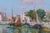2000 - 2009 Edmond Marie Petitjean, French Impressionist Harbour Scene, Oil on Canvas, Framed For Sale - Image 5 of 8