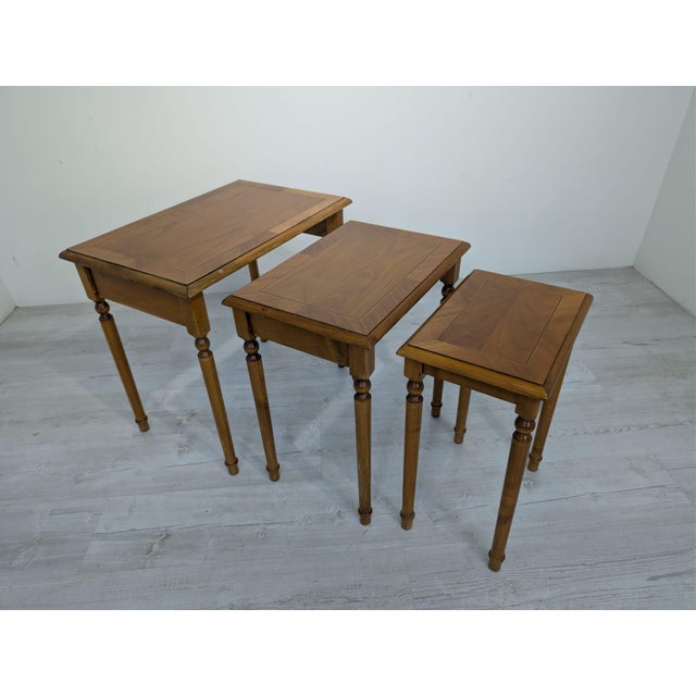 Set of Mid-Century Inlaid Trojak Tables, Set of 3 For Sale - Image 17 of 17
