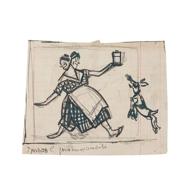 Satiric Scene For l’asino is an original drawing in pencil and China ink realized by Gabriele Galantara. The state of...