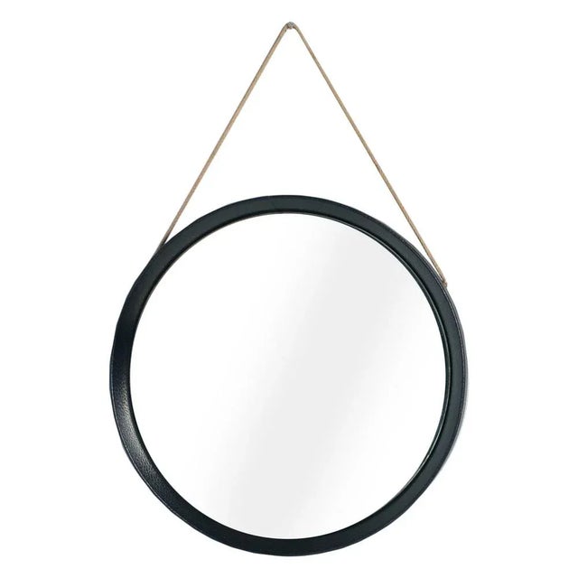 1950s Round Wall Mirror by Luigi Fontana for Fontana Arte, 1950s For Sale - Image 5 of 5