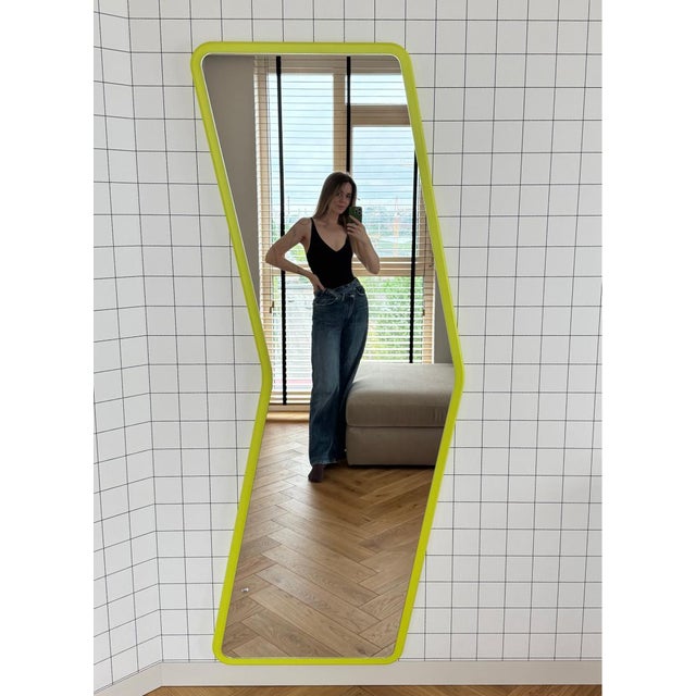 Wood Statement Asymmetrical Large Mirror – Arrow 6 by Oitoproducts For Sale - Image 7 of 18