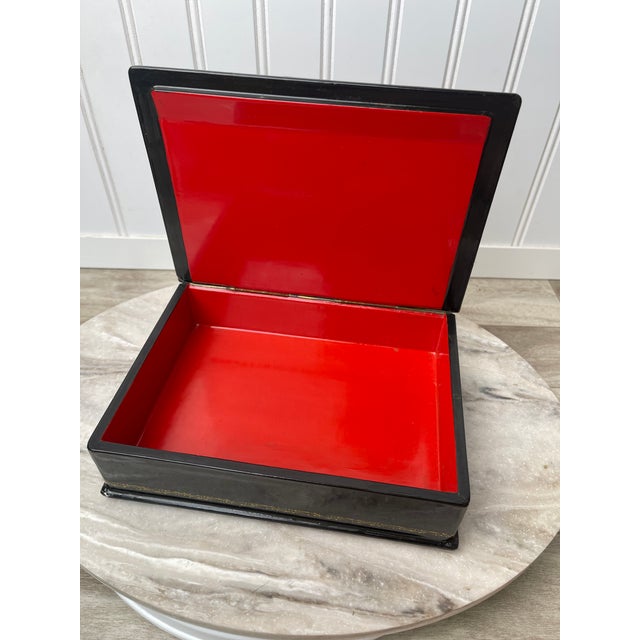 Vintage Kholuy Lacquer Box, Prince Igor Narrative, Signed N. Smirnov, Folk Art, Hand Painted Miniature, 1980s Collectible Art Box For Sale - Image 11 of 15