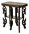 Antique Carved Anglo Indian Teak Wood Elephant Twin Tier Lamp Side Table 1900 For Sale
