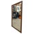1970s Vintage Mid-Century Modern Wood Frame Wall Mirror. For Sale - Image 5 of 8