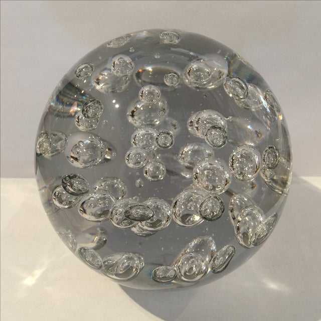 Large Glass Bubble Ball Chairish