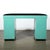 Art Deco Robin's Egg Blue Lacquer & Brushed Aluminum Desk by Donald Deskey For Sale - Image 9 of 9