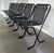Black Metal Stackable Chairs, 1980s, Set of 6 For Sale - Image 16 of 16
