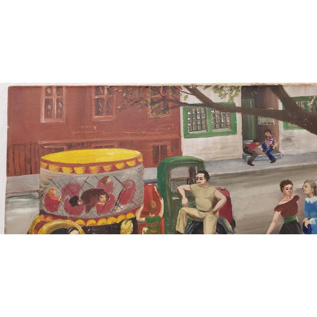 1940s American Folk Art Oil Painting by Patten Hansom Maximoff C.1940s For Sale - Image 5 of 12