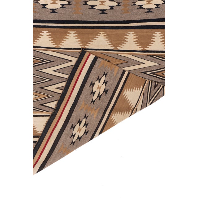 Tan Vintage Navajo Style Rug 3'9 X 5'4 For Sale - Image 8 of 8