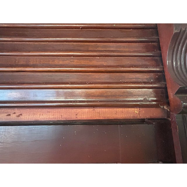 Antique j.m.w Jones Chicago Mahogany Tambour 2-Door Office Cabinet, Circa 1900 For Sale - Image 12 of 12