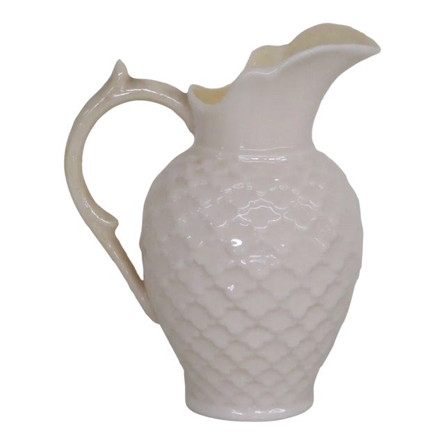 Belleek Ireland Porcelain Luster Rathmore Honeycomb Creamer Small Pitcher For Sale