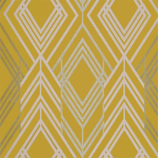 Zoffany Geometrica Fabric in Tigers Eye For Sale