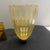 Gold Two 1990s Barovier Style Mid-Century Modern Murano Glass and Brass Wall Sconces For Sale - Image 8 of 16