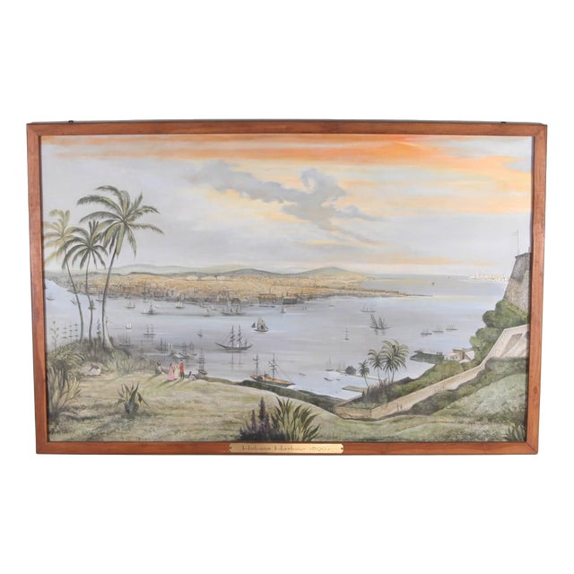 Unknown, The Port of Havana in 1890, 1960s, Canvas For Sale