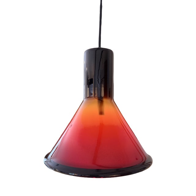 Aubergine P&T Mini Pendant Light by Michael Bang for Holmegaard, 1970s For Sale