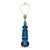 Large Mid Century Modern Blue and Green Ceramic Table Lamp For Sale