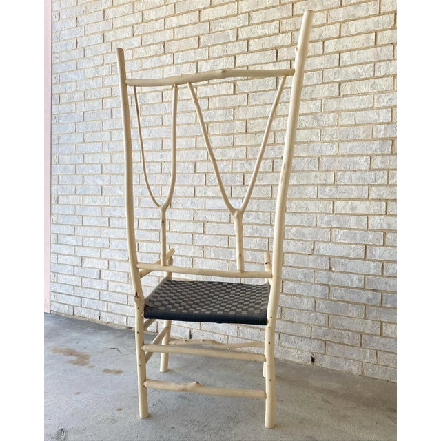 Tan Sculptural Birch Twig Chair For Sale - Image 8 of 10