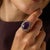 19th Century 19th Century Victorian 11.40 Carat Amethyst Diamond 18k Yellow Gold Cluster Ring, Size 6.25 For Sale - Image 5 of 6