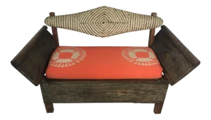 Custom Vintage African Bench