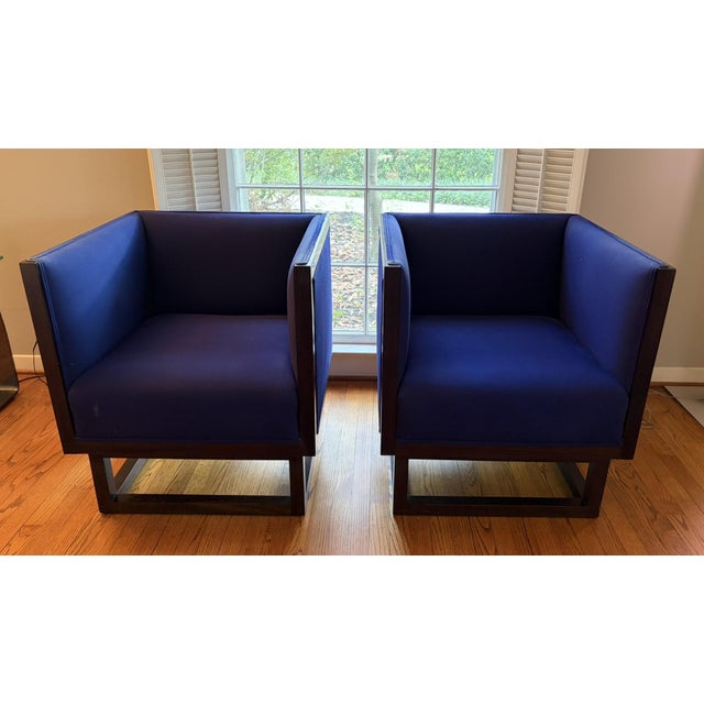 Mid-Century Modern Late 20th Century Josef Hoffman Cabinet Chairs, Pair For Sale - Image 3 of 8