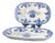 Sevilla Serving Platters in Blue and White Cartuja Porcelain by Pickman, 1930s Set of 2 For Sale