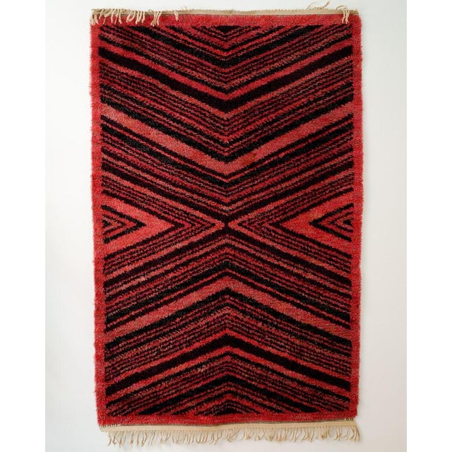 Vintage Swedish Pile Wool Rug by Barbro Nilsson for Märta Måås Fjetterström, 1940s For Sale - Image 6 of 6